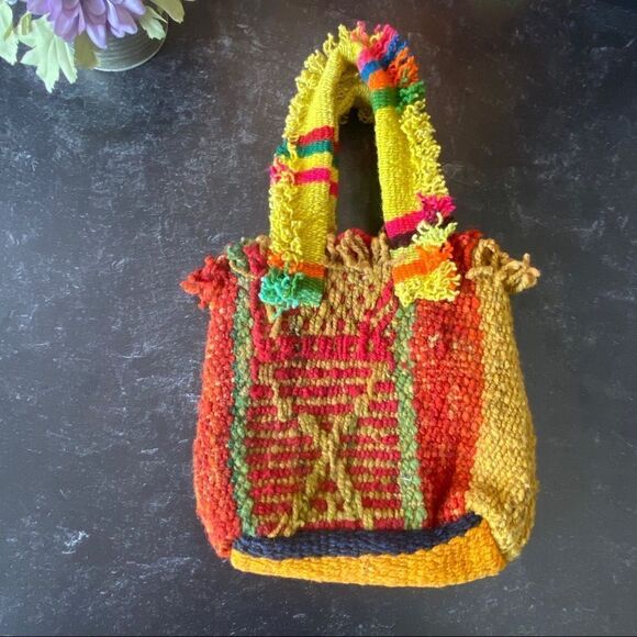 Inka Traditions Peruvian 🇵🇪 Hand Woven Wool Bag - Picture 4 of 11